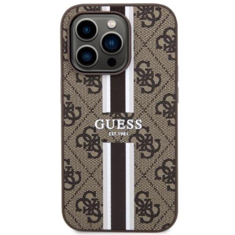 Guess Guess Mobilskal till iPhone 14 Pro Max MagSafe Printed Stripes