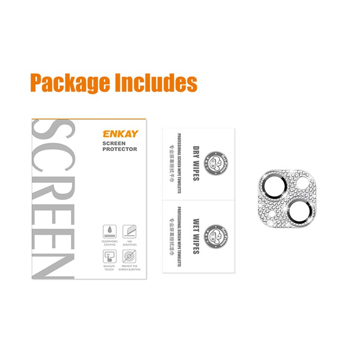 HAT PRINCE Enkay iPhone 14/iPhone 14 Plus Kameralinsskydd i Härdat glas