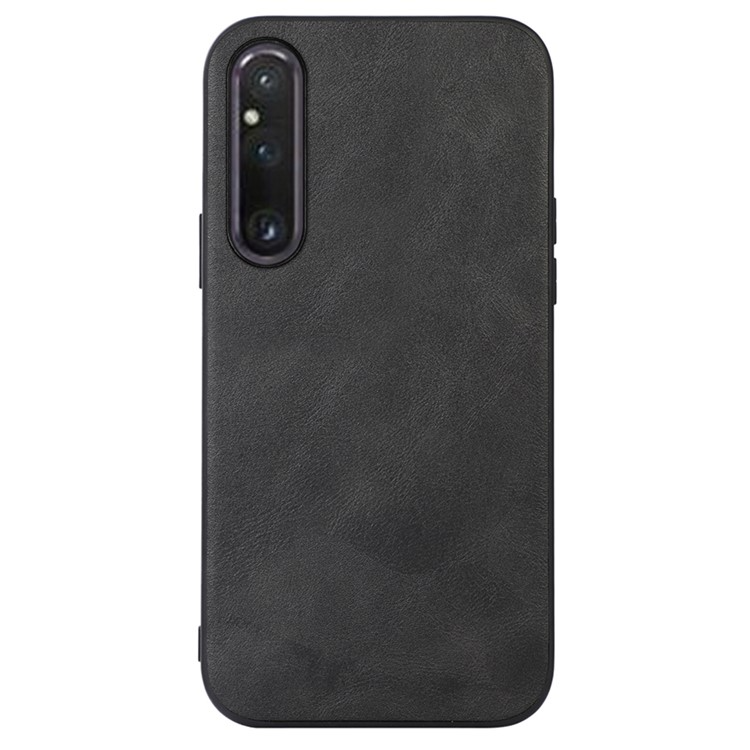 OEM Mobilskal till Sony Xperia 1 V Cowhide Texture - Svart