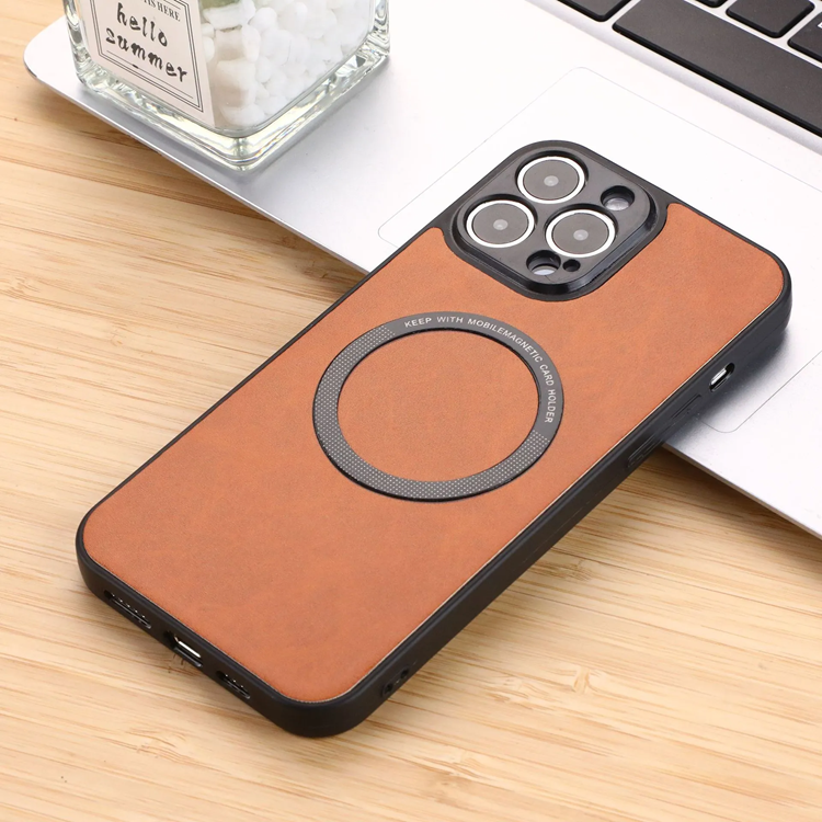 Boom of Sweden BOOM Mobilskal till iPhone 8 Plus Magsafe Läder - Brun