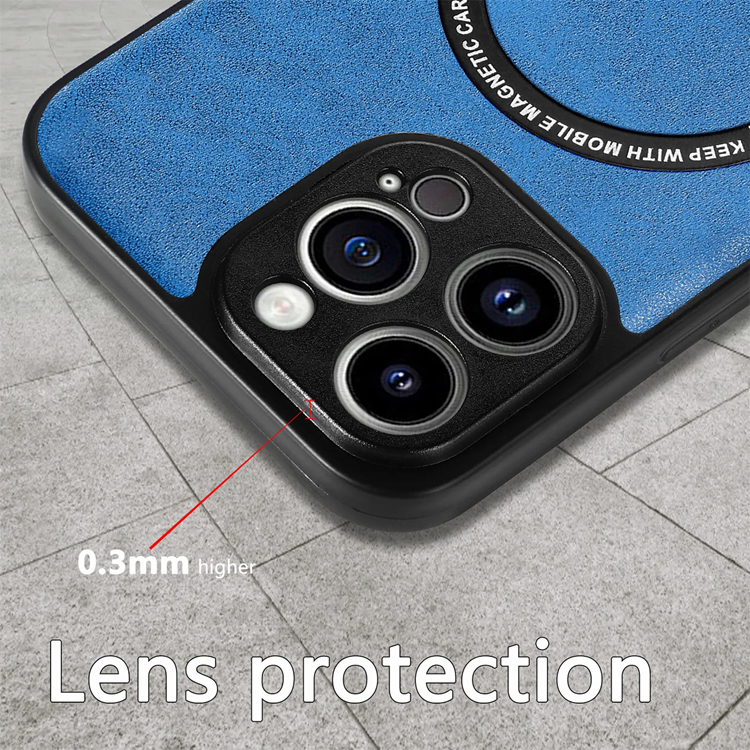 Boom of Sweden BOOM Mobilskal till iPhone 8 Plus Magsafe Läder - Blå