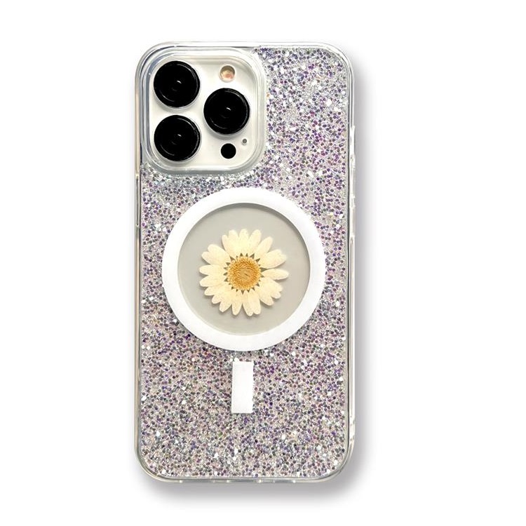 Boom of Sweden BOOM Mobilskal till iPhone 14 Pro Magsafe Drop-Proof - Vit Flower