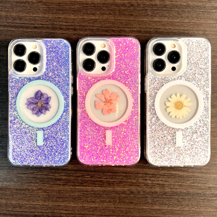 Boom of Sweden BOOM Mobilskal till iPhone 14 Pro Magsafe Drop-Proof - Rosa Flower