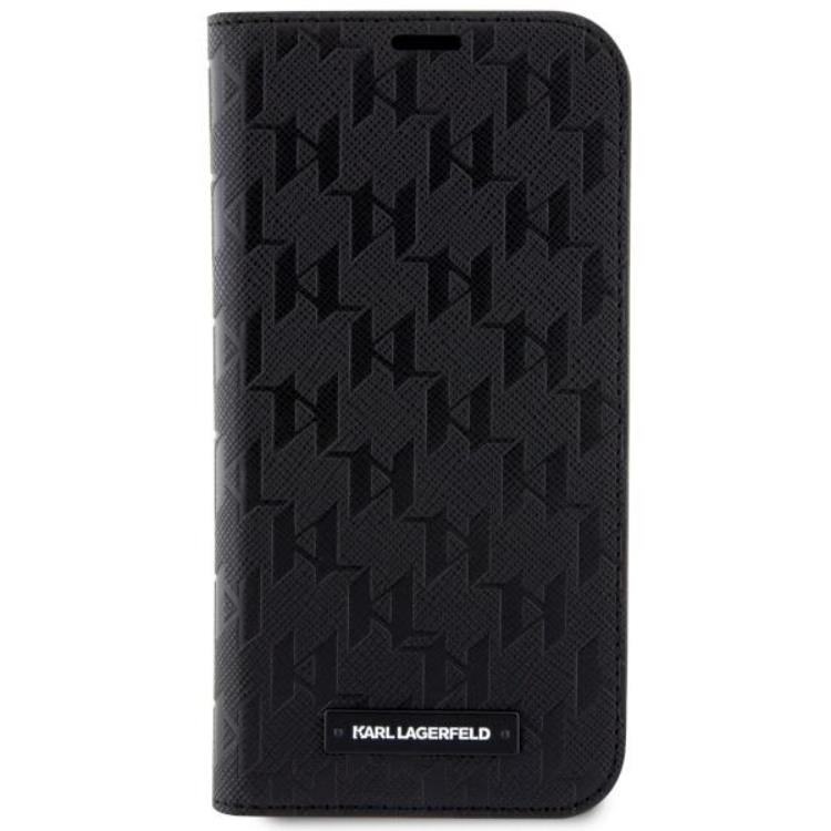 KARL LAGERFELD Karl Lagerfeld iPhone 14 Pro Plånboksfodral Monogram - Svart