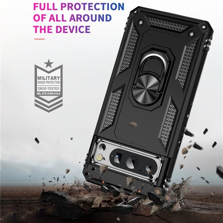 OEM Mobilskal till Google Pixel 8 Pro Ringhållare Kickstand - Svart