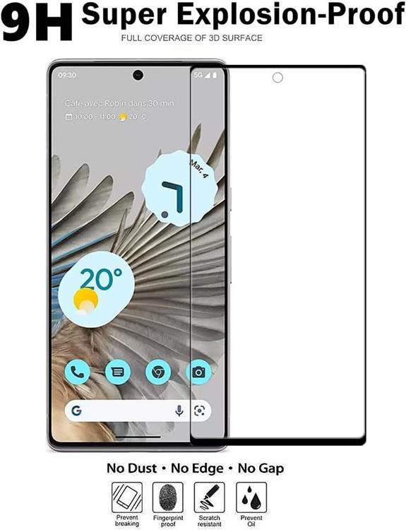 OEM [1-PACK] Google Pixel 8 Härdat Glas Skärmskydd - Svart