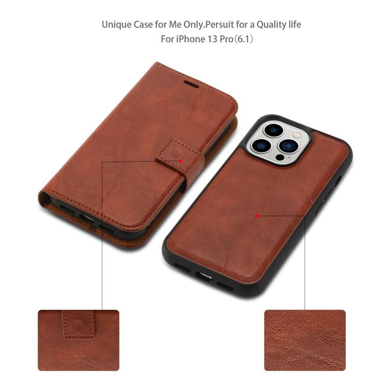 OEM iPhone 15 Pro Plånboksfodral 2-in-1 Detachable - Brun