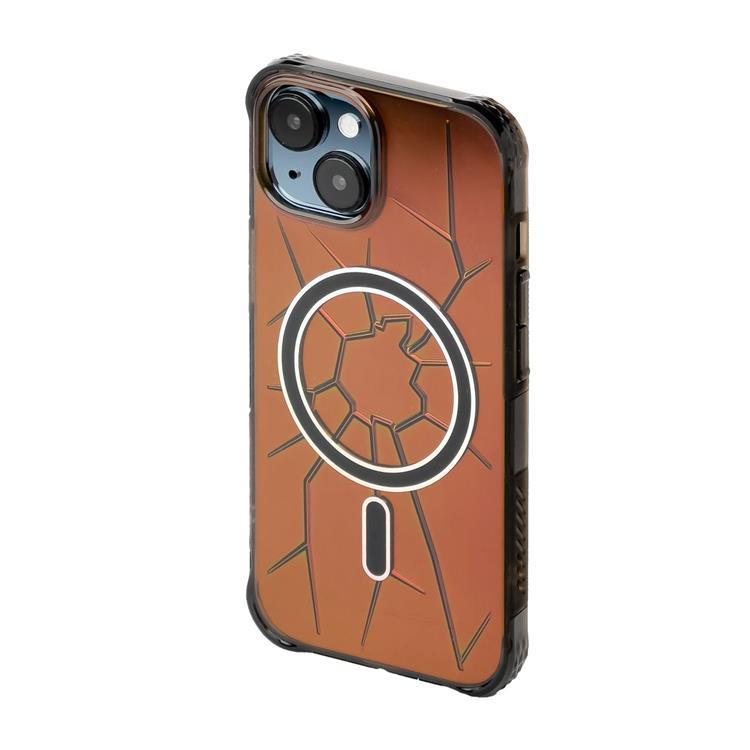 Kingxbar Kingxbar Mobilskal till iPhone 15 Magsafe PQY Crack - Svart