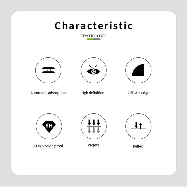 OEM [1-PACK] Galaxy S24 Plus Härdat Glas Skärmskydd - Svart