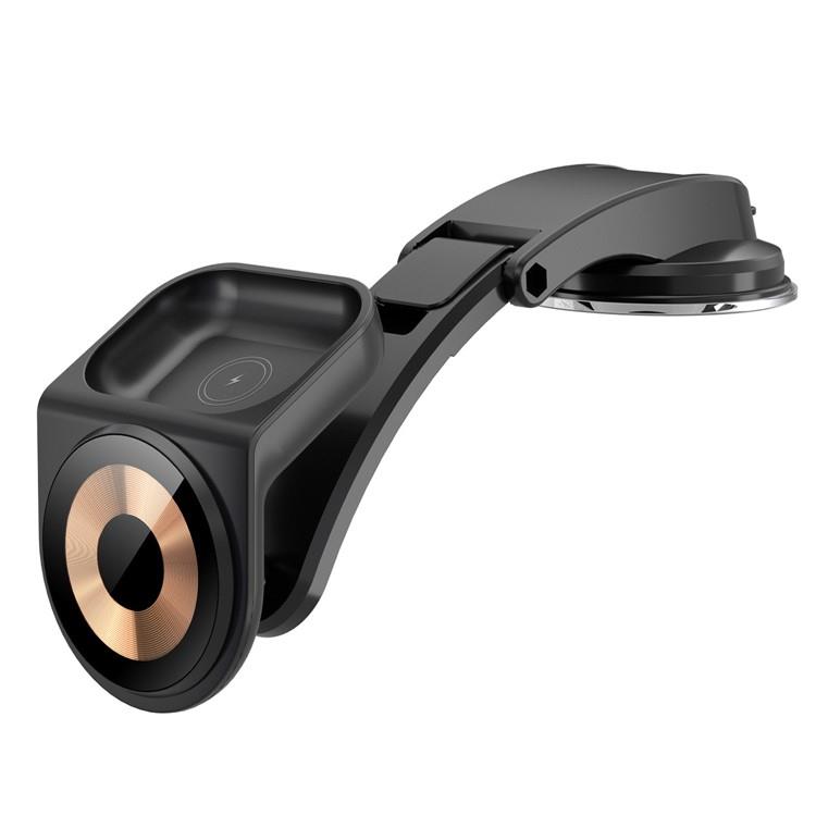 OEM Instrumentbräda Bilhållare 15W 2IN1 - Svart