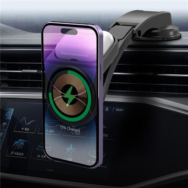 OEM Instrumentbräda Bilhållare 15W 2IN1 - Svart