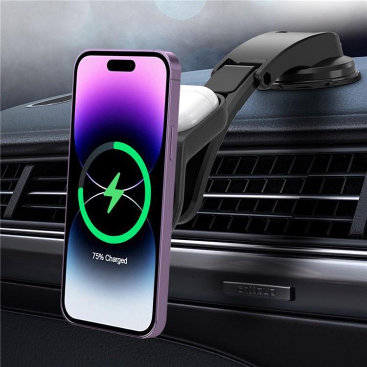 OEM Instrumentbräda Bilhållare 15W 2IN1 - Svart