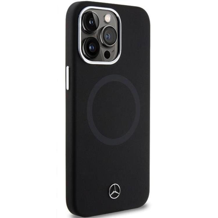 Mercedes Mercedes Mobilskal till iPhone 15 Pro MagSafe Silikon Bicolor - Svart