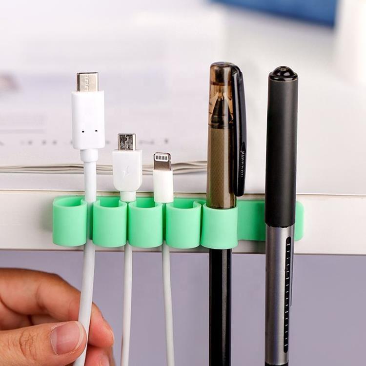 OEM Silikon Hållare För Sladdar - Blå