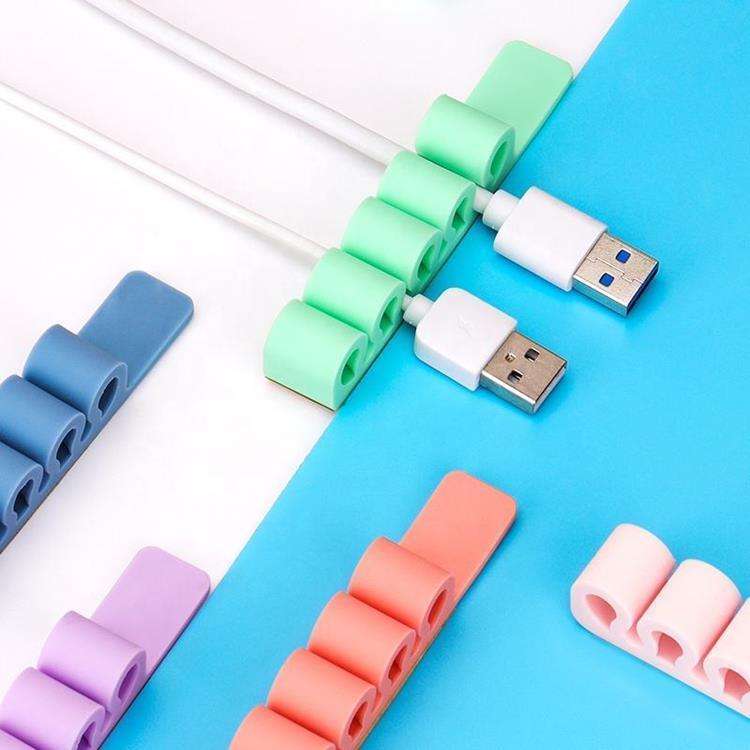 OEM Silikon Hållare För Sladdar - Blå