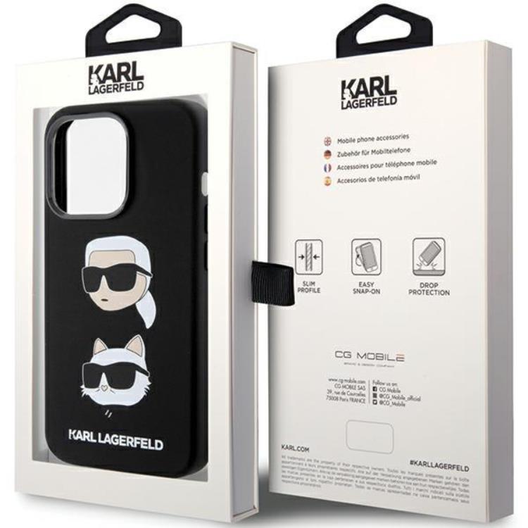 KARL LAGERFELD KARL LAGERFELD Mobilskal till iPhone 15 Pro Max Karl&Choupette Head