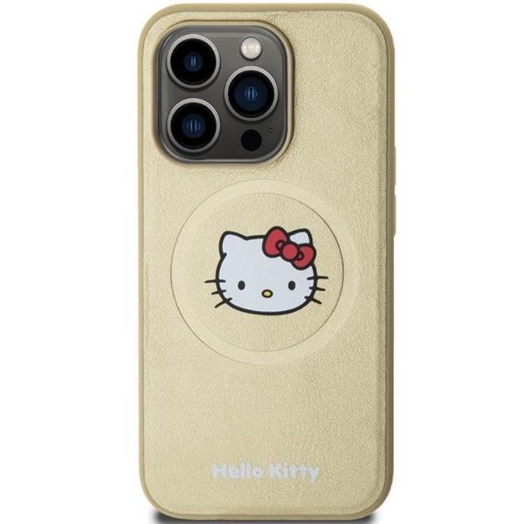 Hello Kitty Hello Kitty Mobilskal till iPhone 15 Pro Magsafe Läder Kitty Head