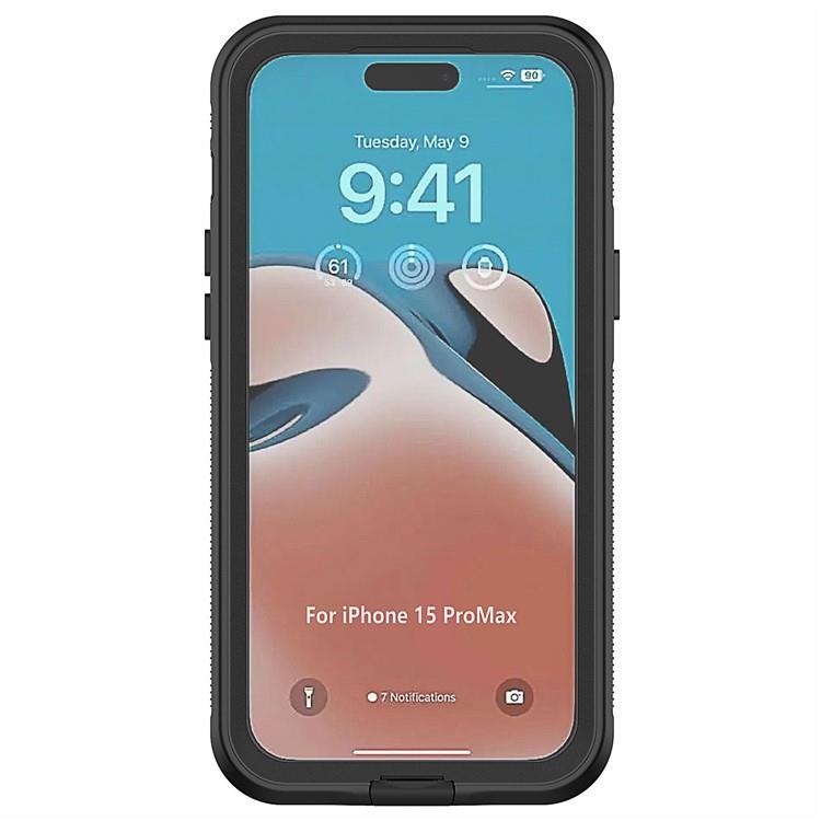 OEM Mobilskal till iPhone 15 Pro Max IP68 Vattentätt - Svart