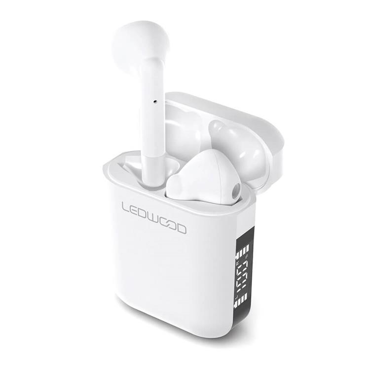 Ledwood Ledwood In-Ear Hörlur Apollo TWS True Wireless Mic - Vit