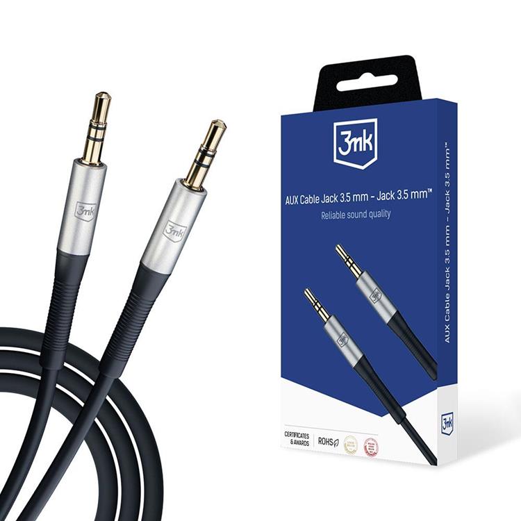 3MK 3MK AUX Jack 3.5 mm - Jack 3.5 mm Kabel 1m