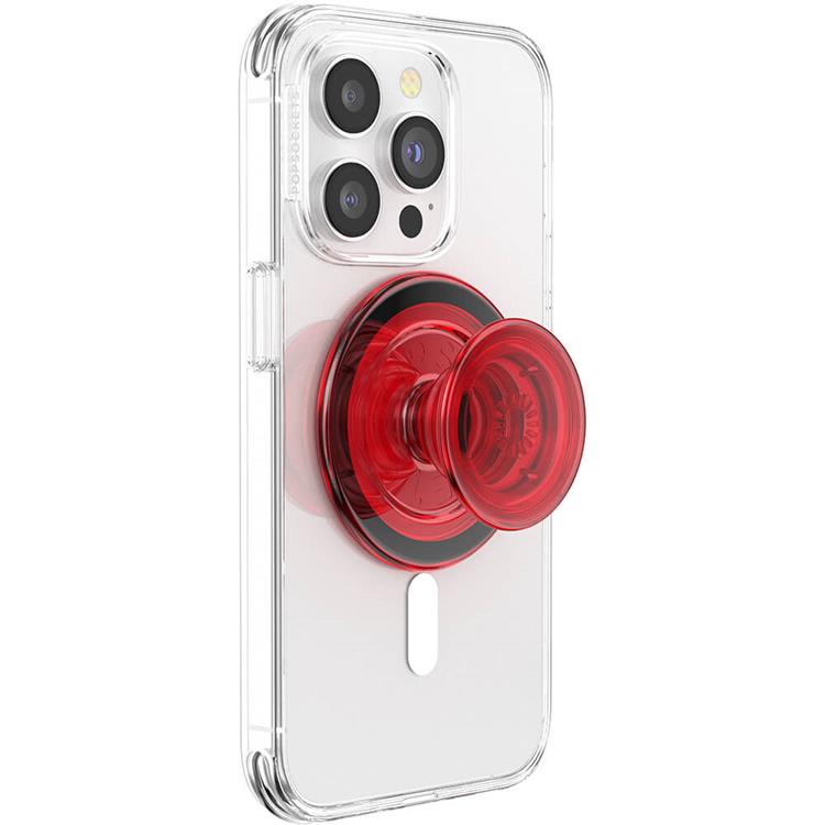PopSockets POPSOCKETS PopGrip för Magsafe - Danger Röd Transparent