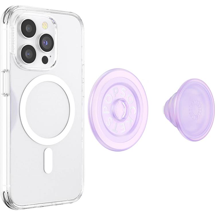 PopSockets POPSOCKETS PopGrip för Magsafe - Opalescent Clear