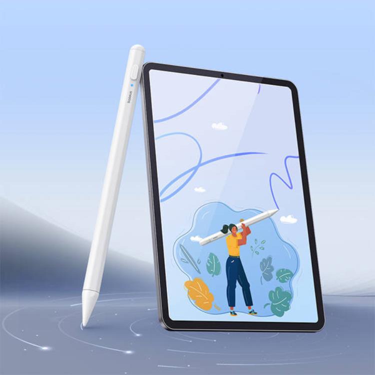 BASEUS Baseus Smooth Writing 2 Stylus Penna med LED-indikator - Vit