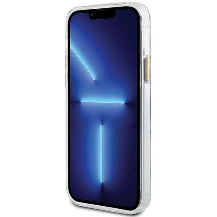 Guess Guess Mobilskal till iPhone 12 Pro/12 Magsafe Metall Outline - Guld