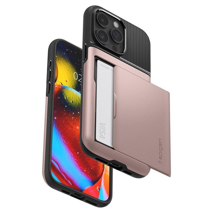 Spigen Spigen Mobilskal till iPhone 15 Pro Max Slim Armor CS - Rosa