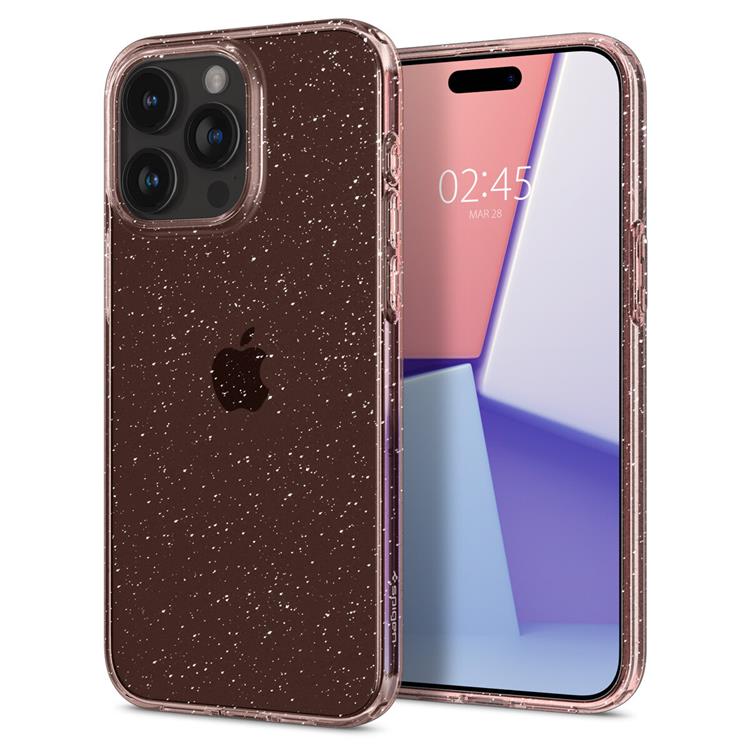 Spigen Spigen Mobilskal till iPhone 15 Pro Liquid Crystal - Rosa