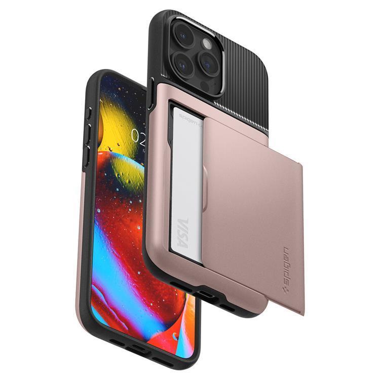 Spigen Spigen Mobilskal till iPhone 15 Pro Slim Armor CS - Rosa