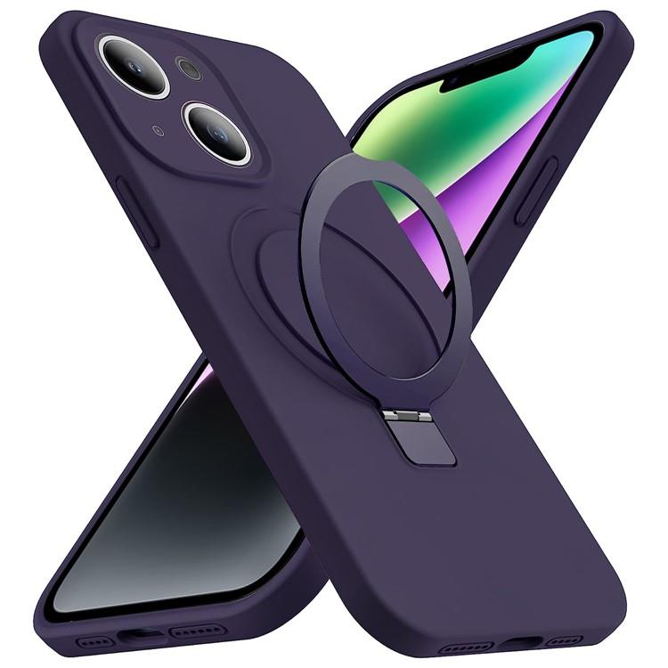 OEM Mobilskal till iPhone 15 Magsafe Liquid Silikon - Lila