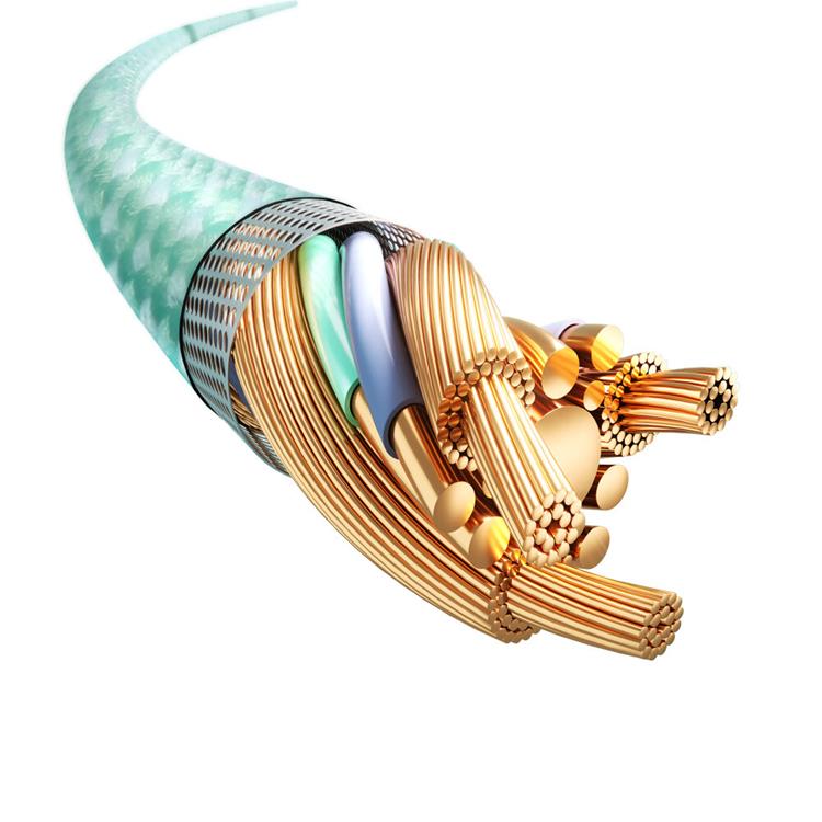 Joyroom Joyroom USB-A till Lightning kabel Multi-Color 3A 1m - Grön