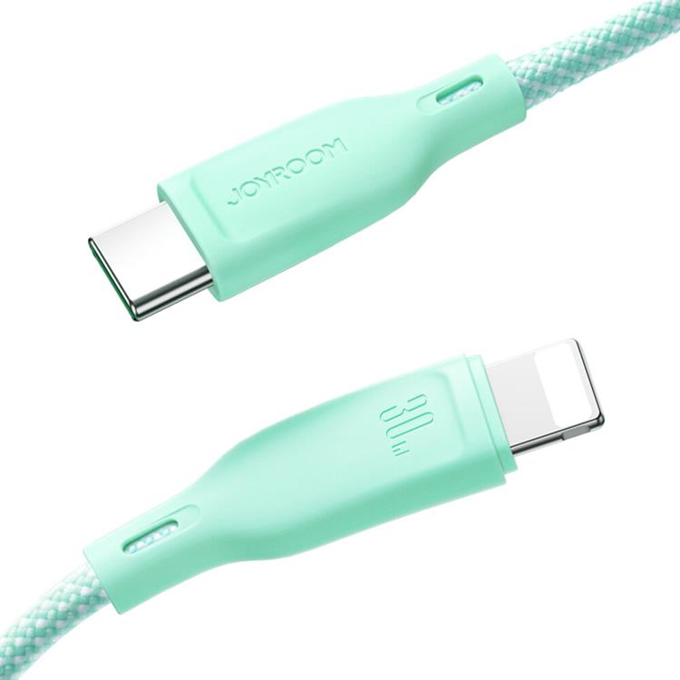 Joyroom Joyroom USB-A till Lightning kabel Multi-Color 3A 1m - Grön
