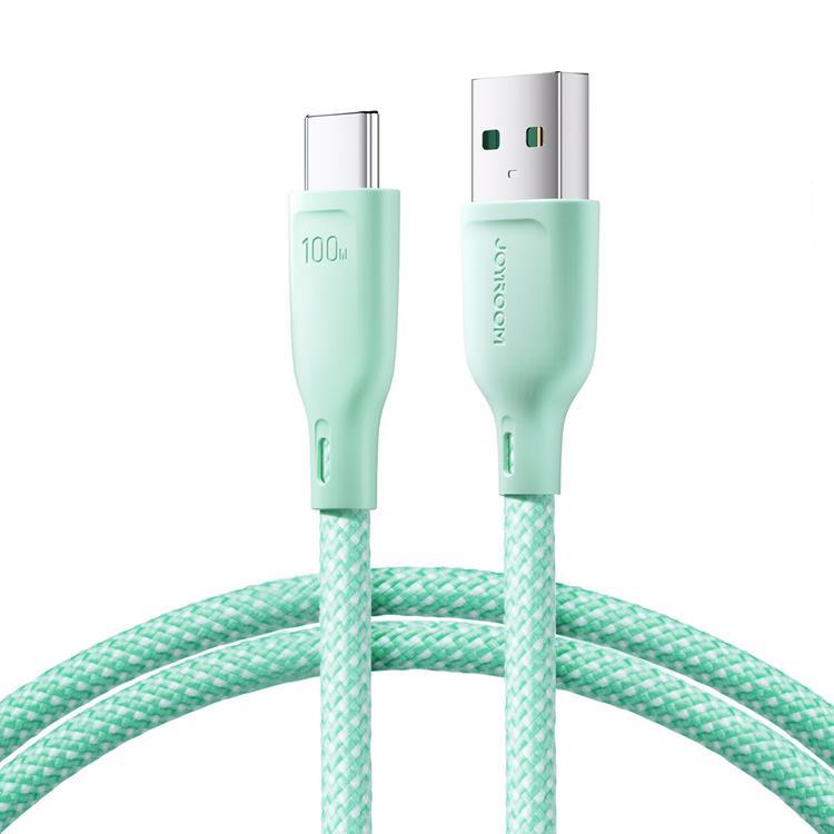 Joyroom Joyroom USB-C till USB-A kabel 100W 1m Multi-Color - Grön