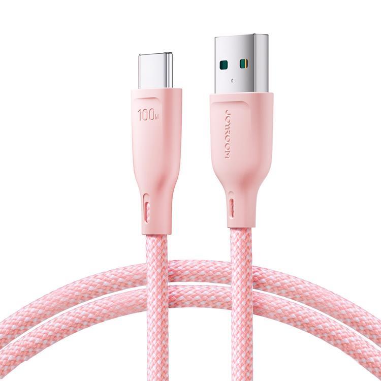 Joyroom Joyroom USB-C till USB-A kabel 100W 1m Multi-Color - Rosa