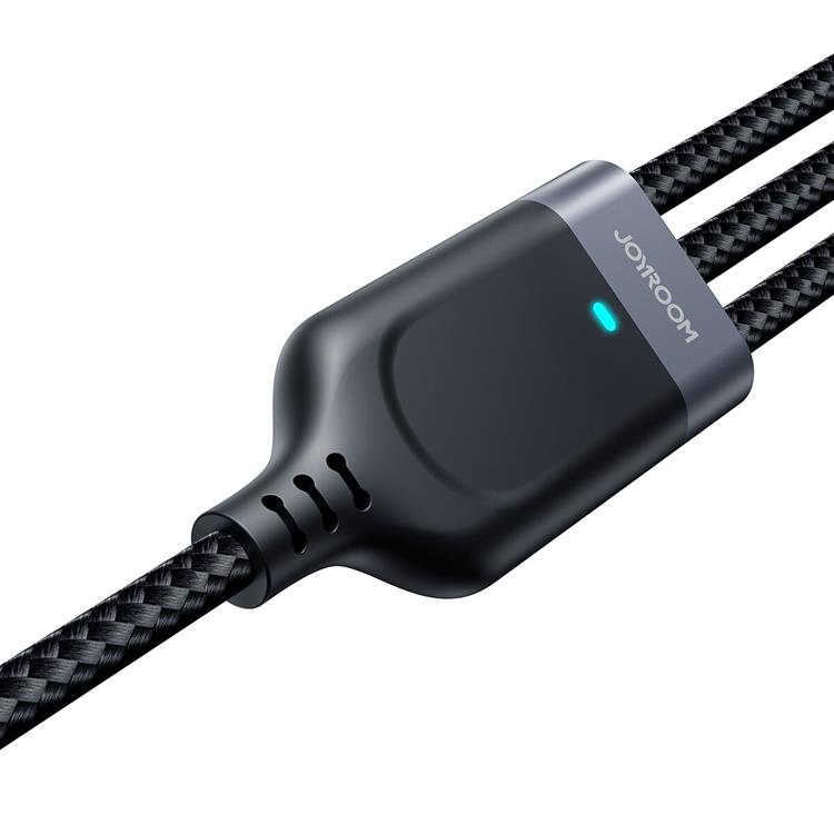 Joyroom Joyroom 3in1 USB-A till USB-C, Lightning, microUSB kabel 0.3m