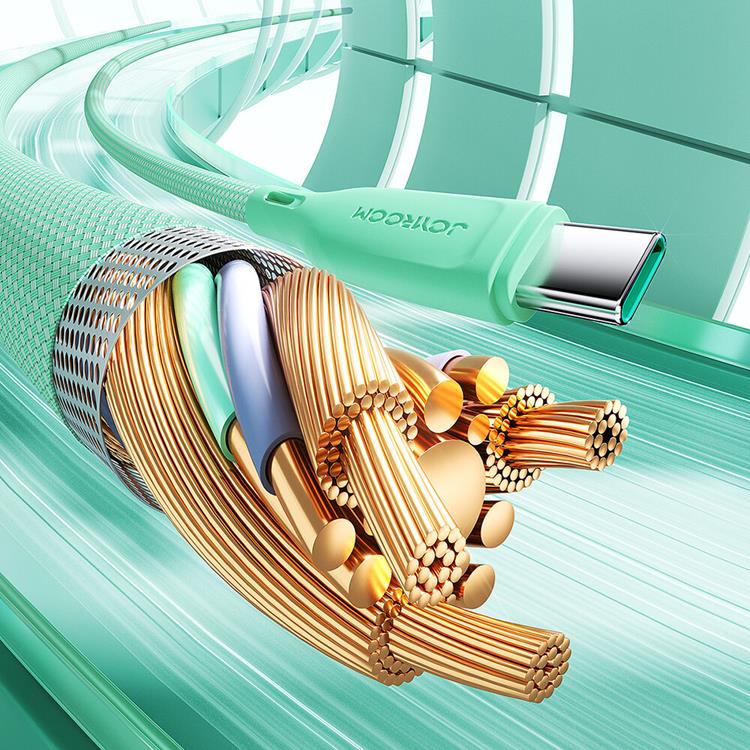 Joyroom Joyroom USB-C till USB-C kabel 60W 1m Multi-Color - Lila