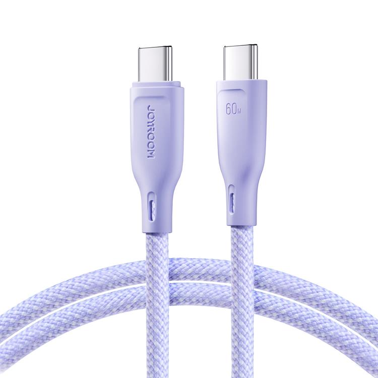 Joyroom Joyroom USB-C till USB-C kabel 60W 1m Multi-Color - Lila