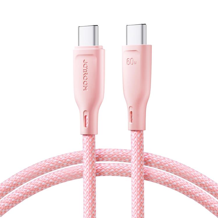 Joyroom Joyroom USB-C till USB-C kabel 60W 1m Multi-Color - Rosa