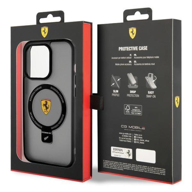 Ferrari Ferrari Mobilskal till iPhone 15 Magsafe Ring Stand 2023 Collection
