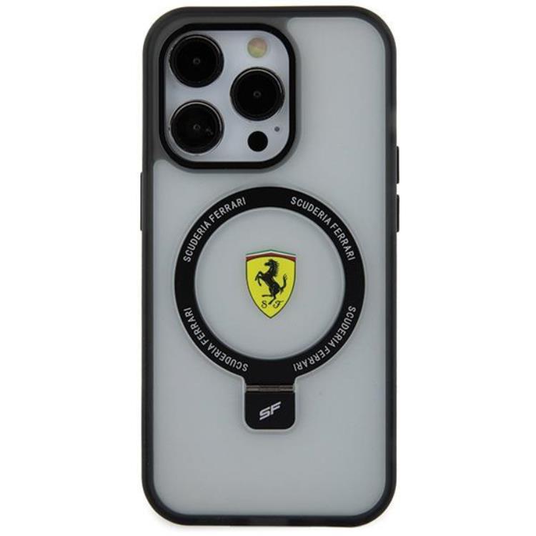 Ferrari Ferrari Mobilskal till iPhone 15 Pro Magsafe Ring Stand 2023 - Clear