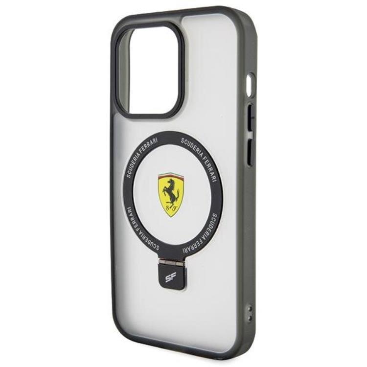 Ferrari Ferrari Mobilskal till iPhone 15 Pro Magsafe Ring Stand 2023 - Clear