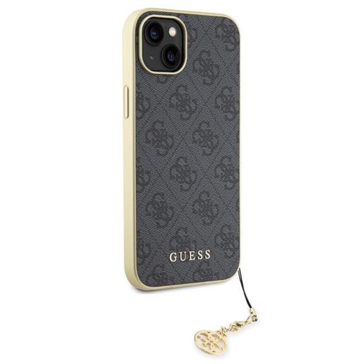 Guess Guess Mobilskal till iPhone 15 Plus Charms Collection - Grå