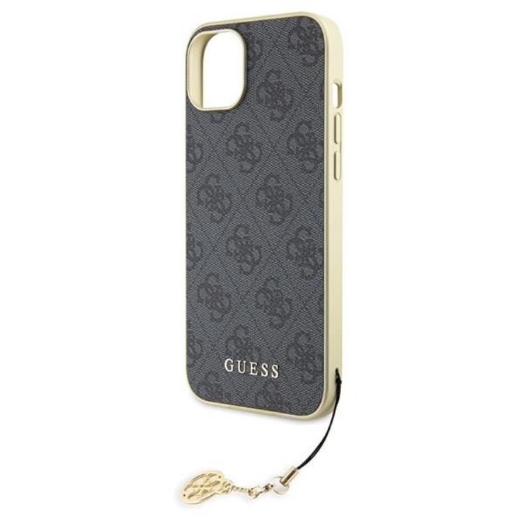 Guess Guess Mobilskal till iPhone 15 Plus Charms Collection - Grå