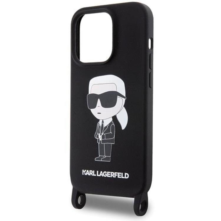 KARL LAGERFELD Karl Lagerfeld Mobilskal till iPhone 15 Pro Max Crossbody Silikon