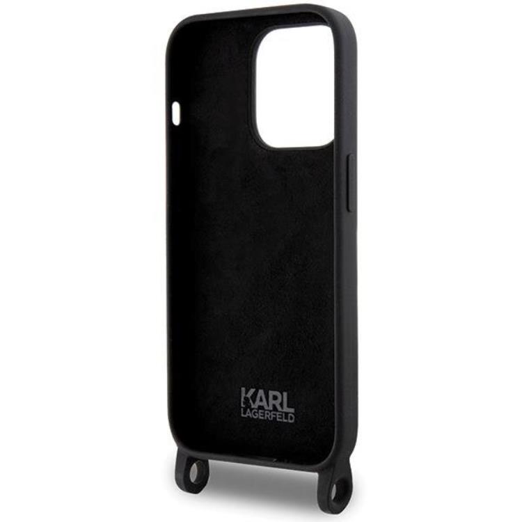 KARL LAGERFELD Karl Lagerfeld Mobilskal till iPhone 15 Pro Max Crossbody Silikon