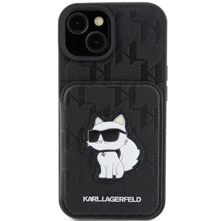 KARL LAGERFELD Karl Lagerfeld Mobilskal till iPhone 15 Korthållare Choupette