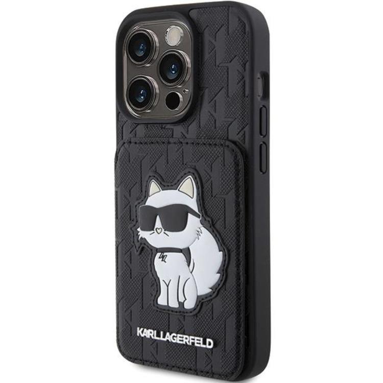 KARL LAGERFELD Karl Lagerfeld Mobilskal till iPhone 15 Pro Korthållare Choupette