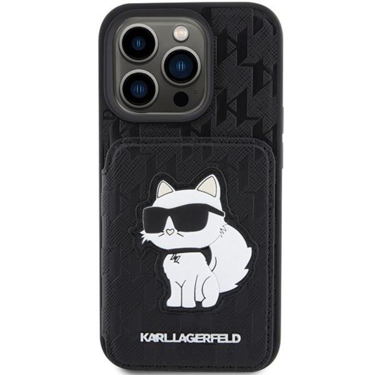KARL LAGERFELD Karl Lagerfeld Mobilskal till iPhone 15 Pro Korthållare Choupette